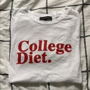 “college diet.” tee